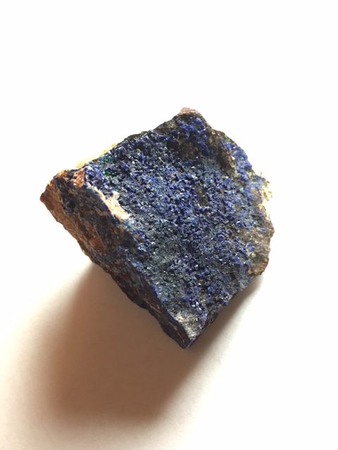 meditating on the crystal azurite