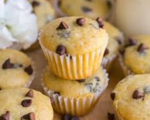 Quick and Easy Cassava Chocolate Chip Muffins