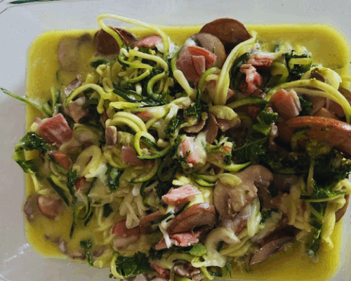 Lower Histamine Zucchini Noodle Primavera