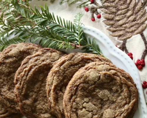 Gluten Free Lower Histamine Chewy Molasses Cookies