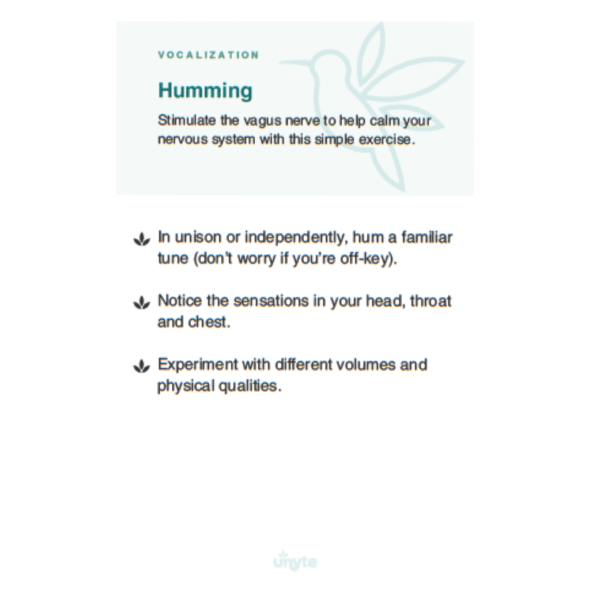 Spotlight on Nervous System Regulating Tool: Humming