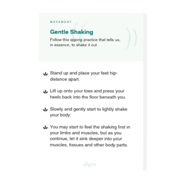 Spotlight on Nervous System Regulating Tool: Shaking